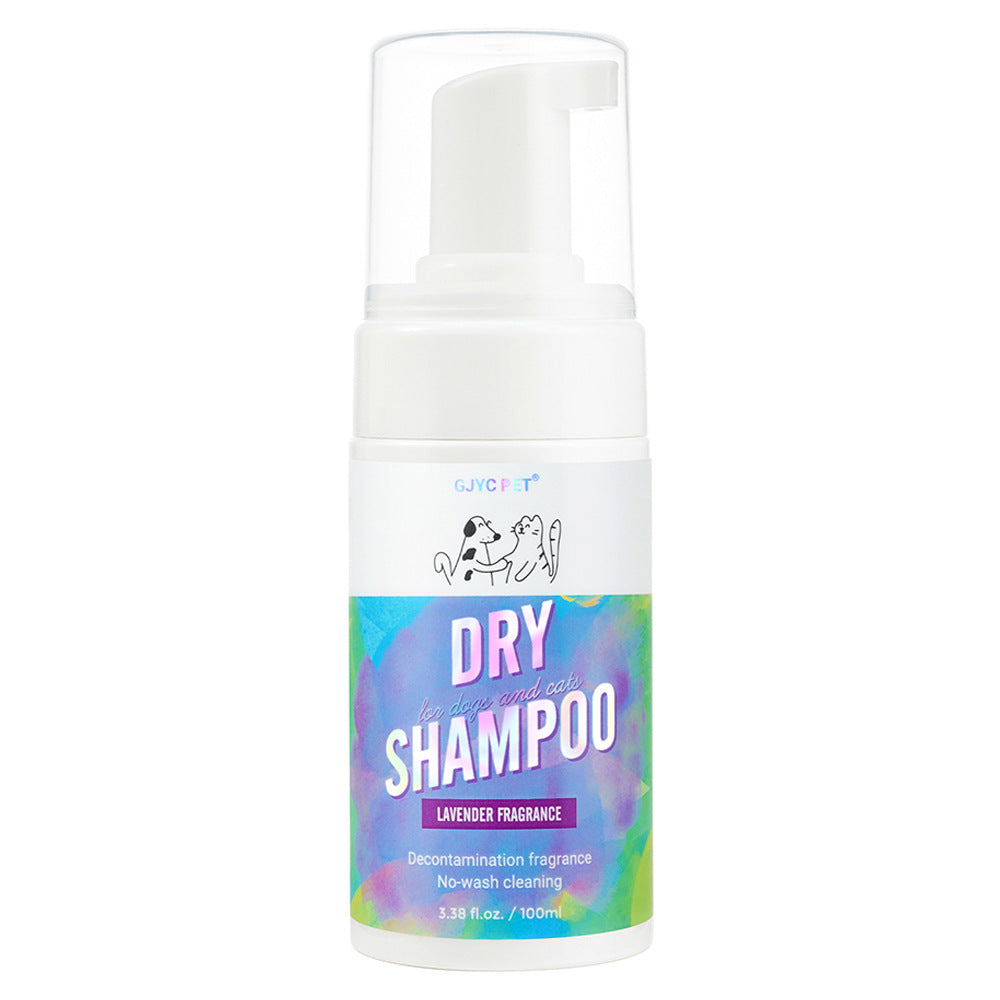 Cat Dry Shampoo Bubbles Pet No-Rinse Deodorizing and Fragrant Teddy No-Wash eprolo