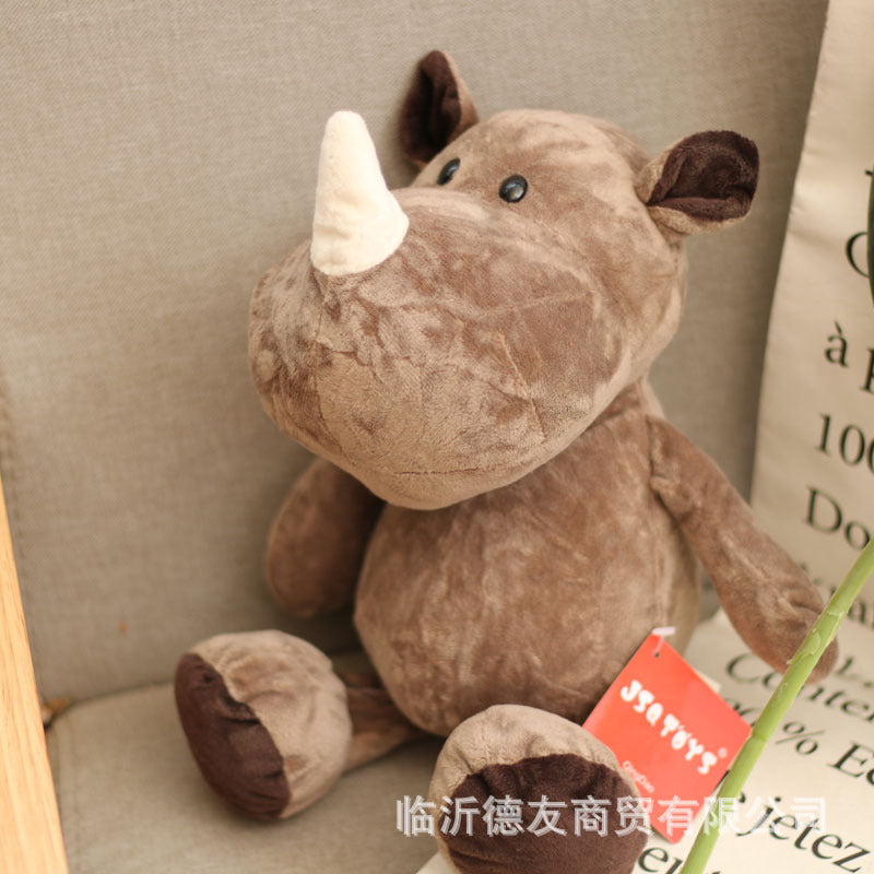 25cm Forest Animal Doll Giraffe Elephant Lion Monkey Dog Tiger Activity Gift Children's Birthday Plush Toy eprolo