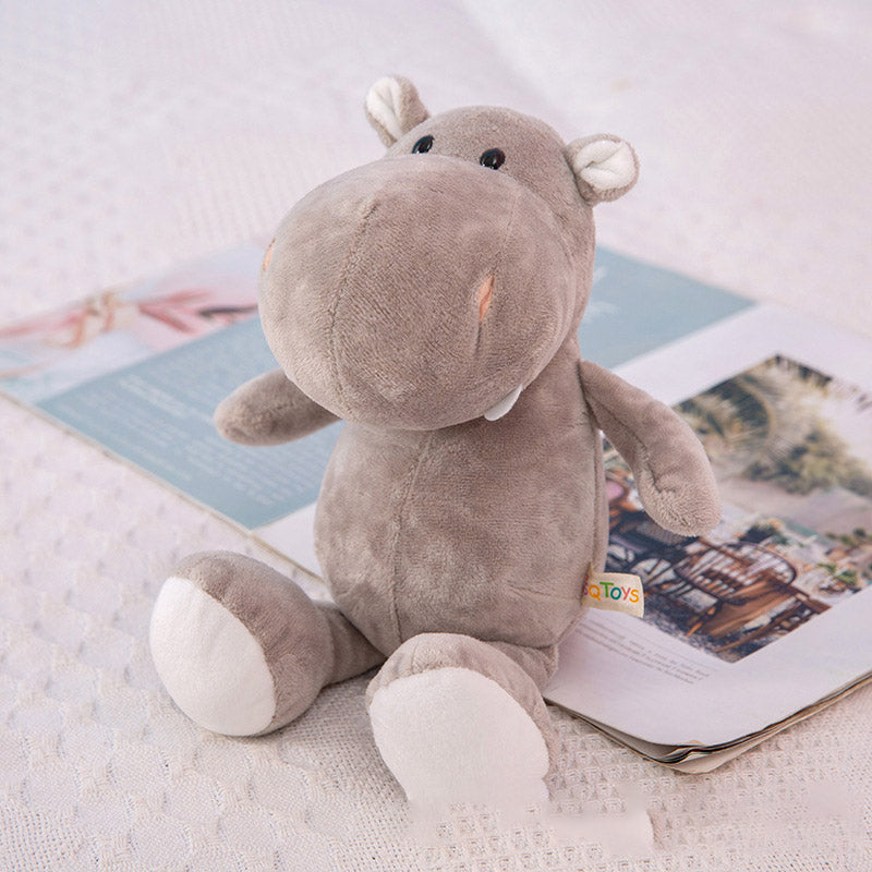 25cm Forest Animal Doll Giraffe Elephant Lion Monkey Dog Tiger Activity Gift Children's Birthday Plush Toy eprolo