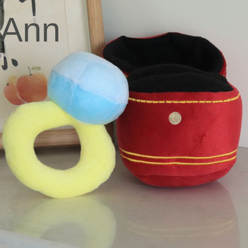 Big Diamond Doll Ring Set Funny Plush Toy eprolo