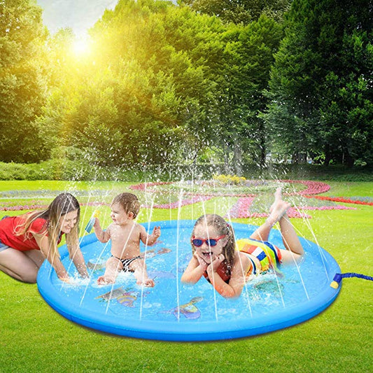 170 CM Summer Children's Baby Play Water Mat Games Beach Pad Lawn Inflatable Spray Water Cushion Toys Outdoor Tub Swiming Pool eprolo