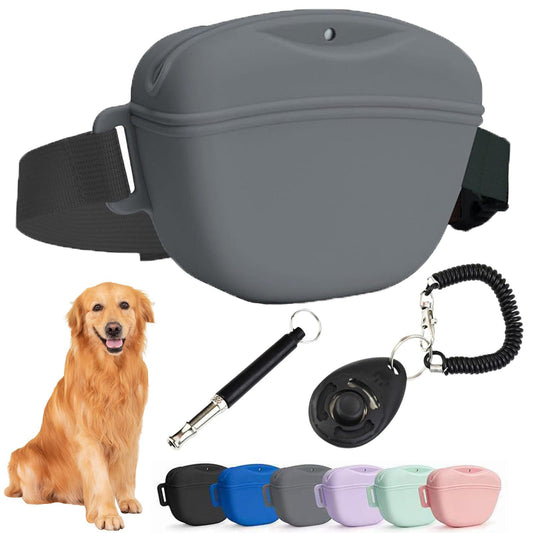 Silicone Dog Training Waist Bag Outdoor Portable Crossbody Pet Snack Pouch eprolo