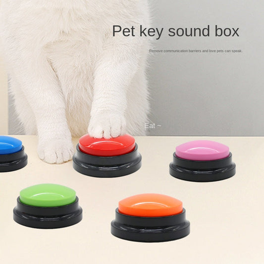 Dog Talking Button Pet Communication Key Sound Maker Cat Bell Toy Supplies Voice Recording Training Device eprolo