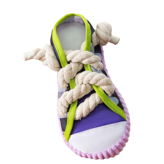 Durable Dog Toy Slippers for Self-Entertainment and Teeth Cleaning with Cotton Rope for Pet Dogs eprolo