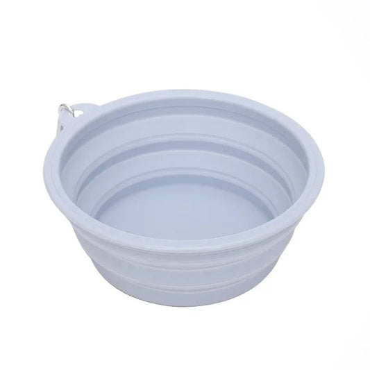 Dog Feeders Folding Silicone Bowl Outdoor Travel Foldable Portable Cat Dog Food Water Container Feeding Tray Bowl Pet Supplies eprolo